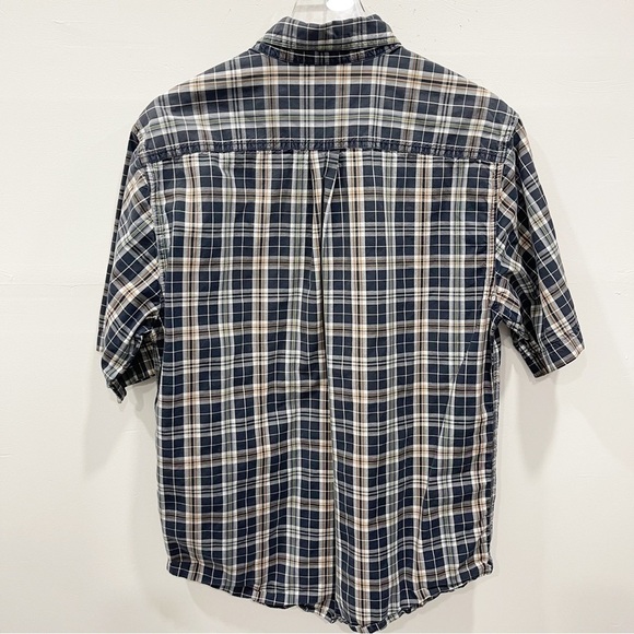 Carhartt Men’s Plaid Short Sleeve Button Down Shirt Medium - Picture 2 of 9